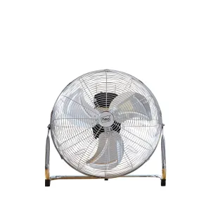 Neo High Velocity Chrome Metal Floor Freestanding Fan  - 12 Inch