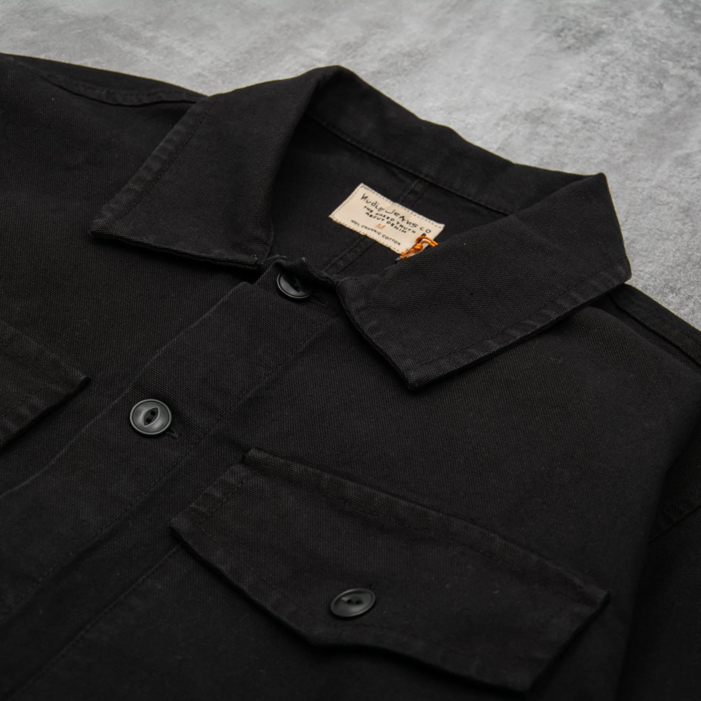 Nudie Colin Canvas Overshirt - Black