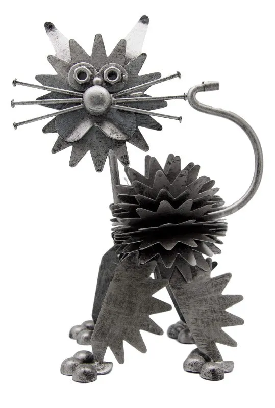 Nuts & Bolts Metal Cat Ornament