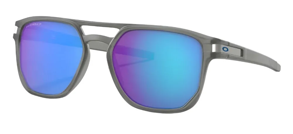 Oakley Latch Beta Matte Gray Ink Frame - Prizm Sapphire Polarized Lens - Polarized Sunglasses