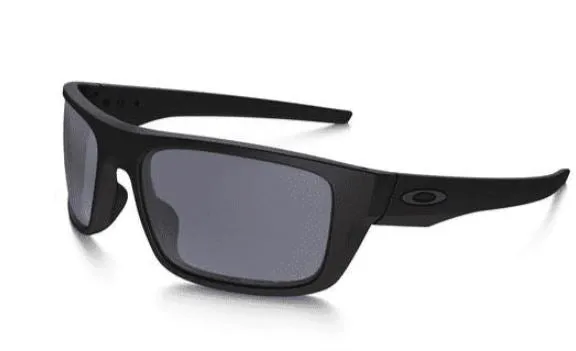 Oakley Standard Issue Mens Drop Point Uniform Collection Matte Black Frame - Gray Lens - Polarized Sunglasses