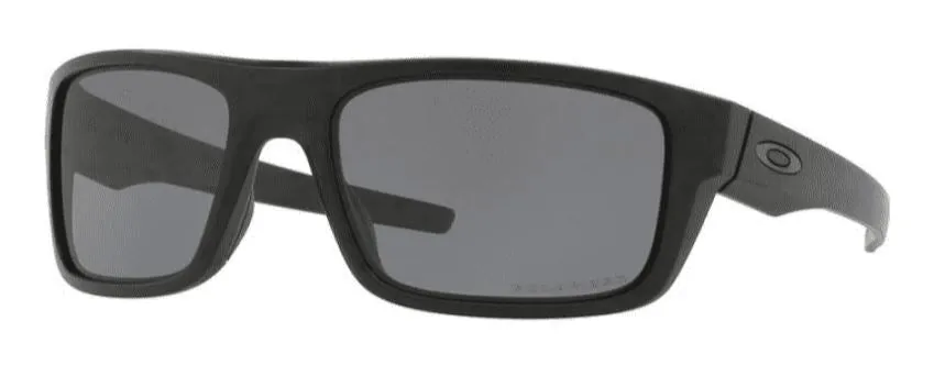 Oakley Standard Issue Mens Drop Point Uniform Collection Matte Black Frame - Gray Lens - Polarized Sunglasses