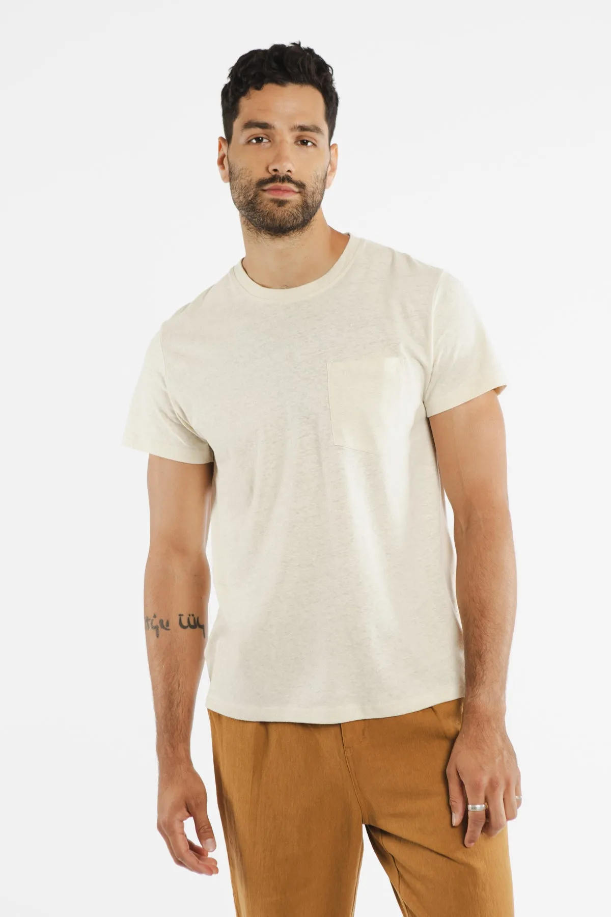 Organic Hemp Pocket Tee / Ivory