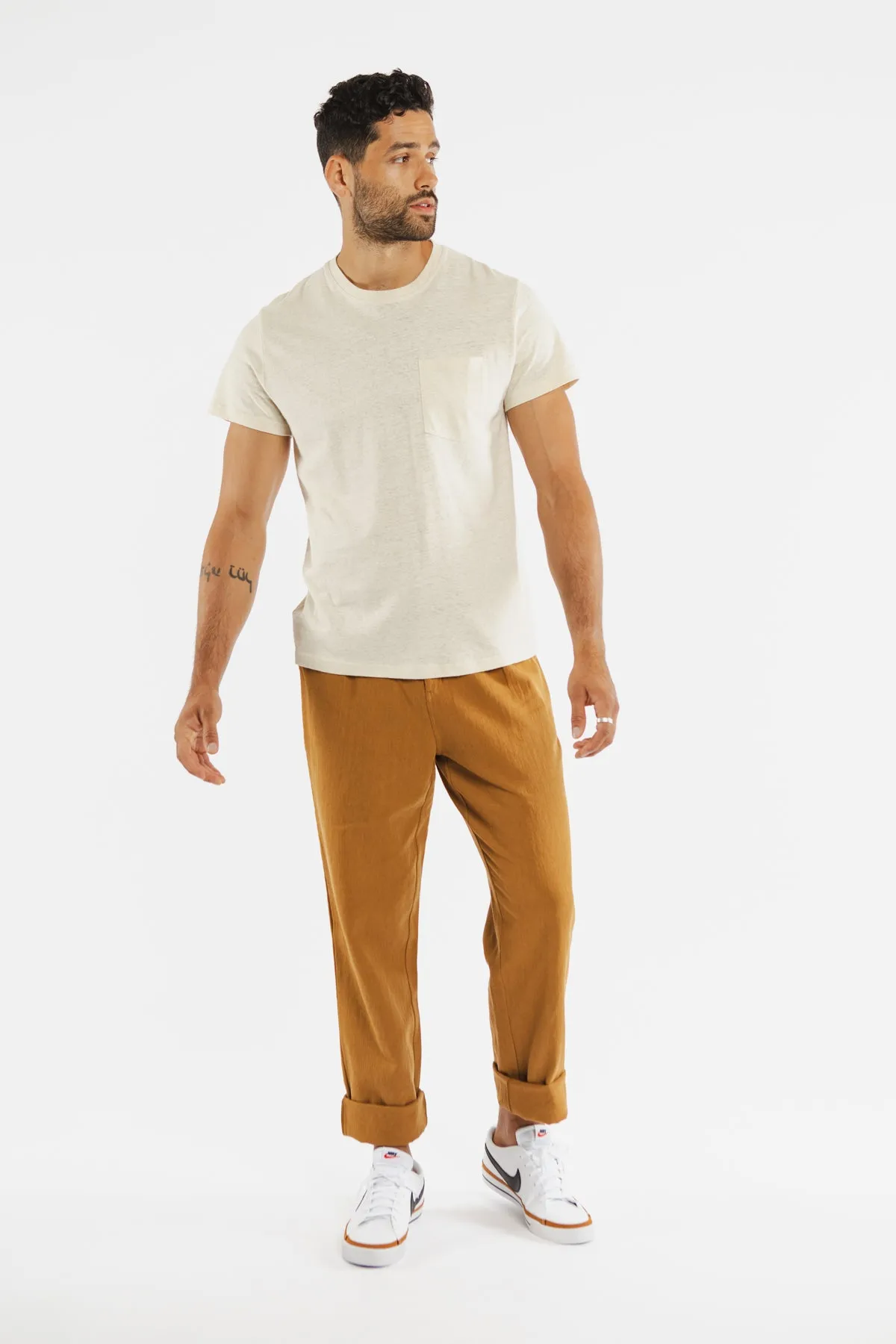 Organic Hemp Pocket Tee / Ivory