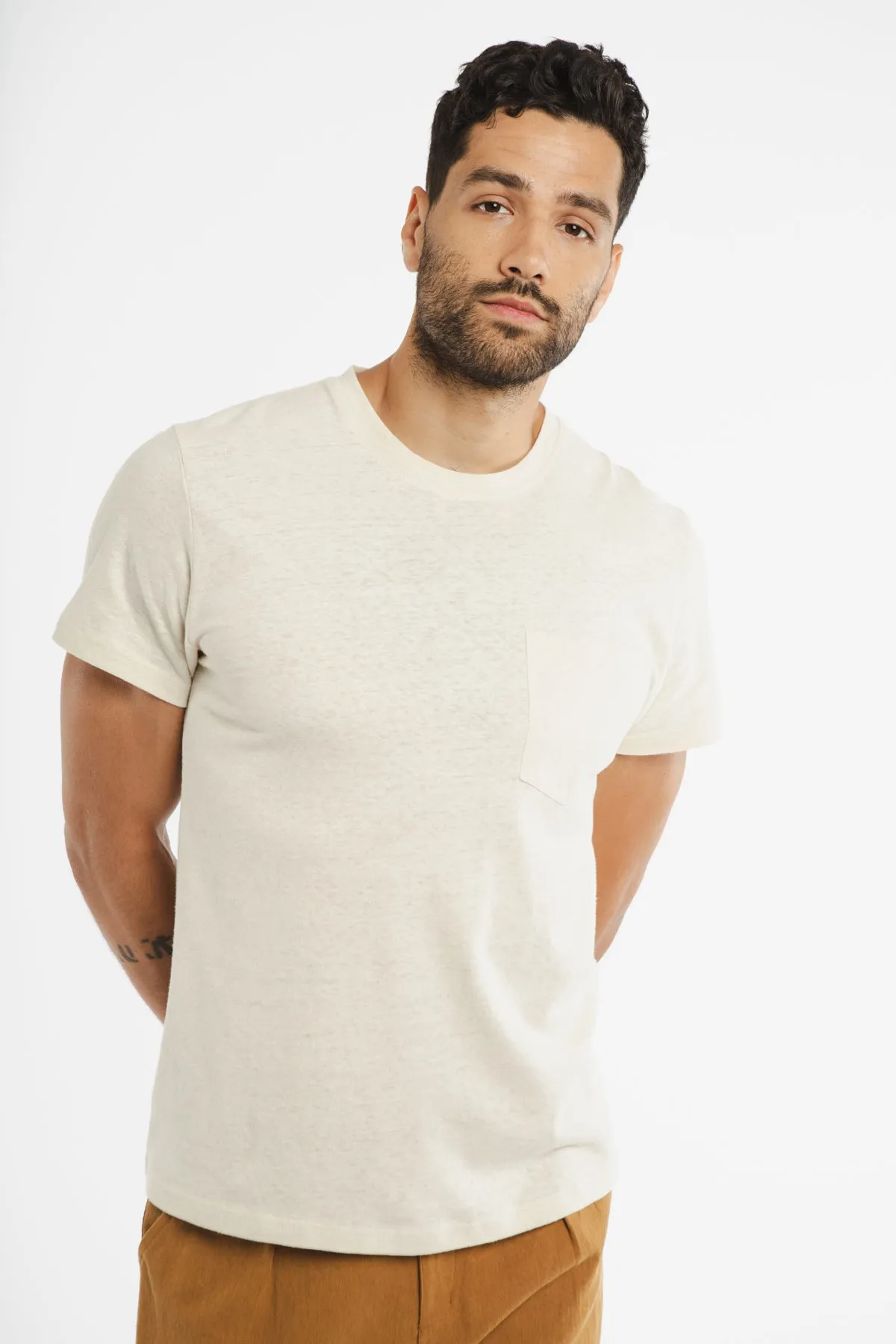 Organic Hemp Pocket Tee / Ivory