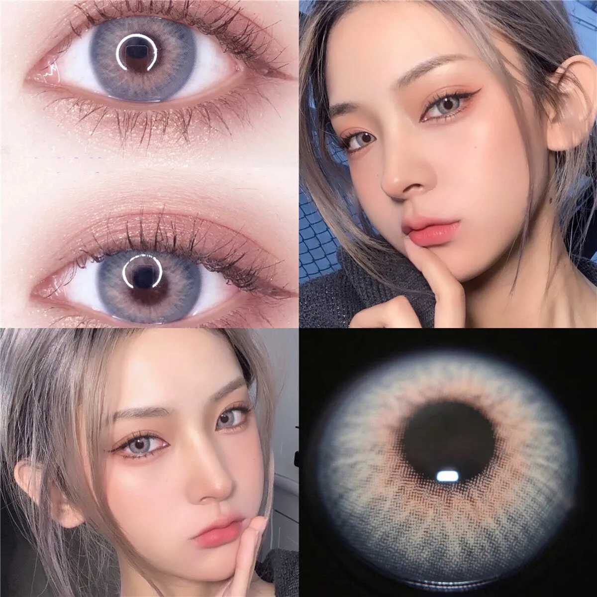 pola blue gray crazy small big beauty pupil Colored Contact Lenses for eyes Cosmetic Natural contact lens yearly Natural make up