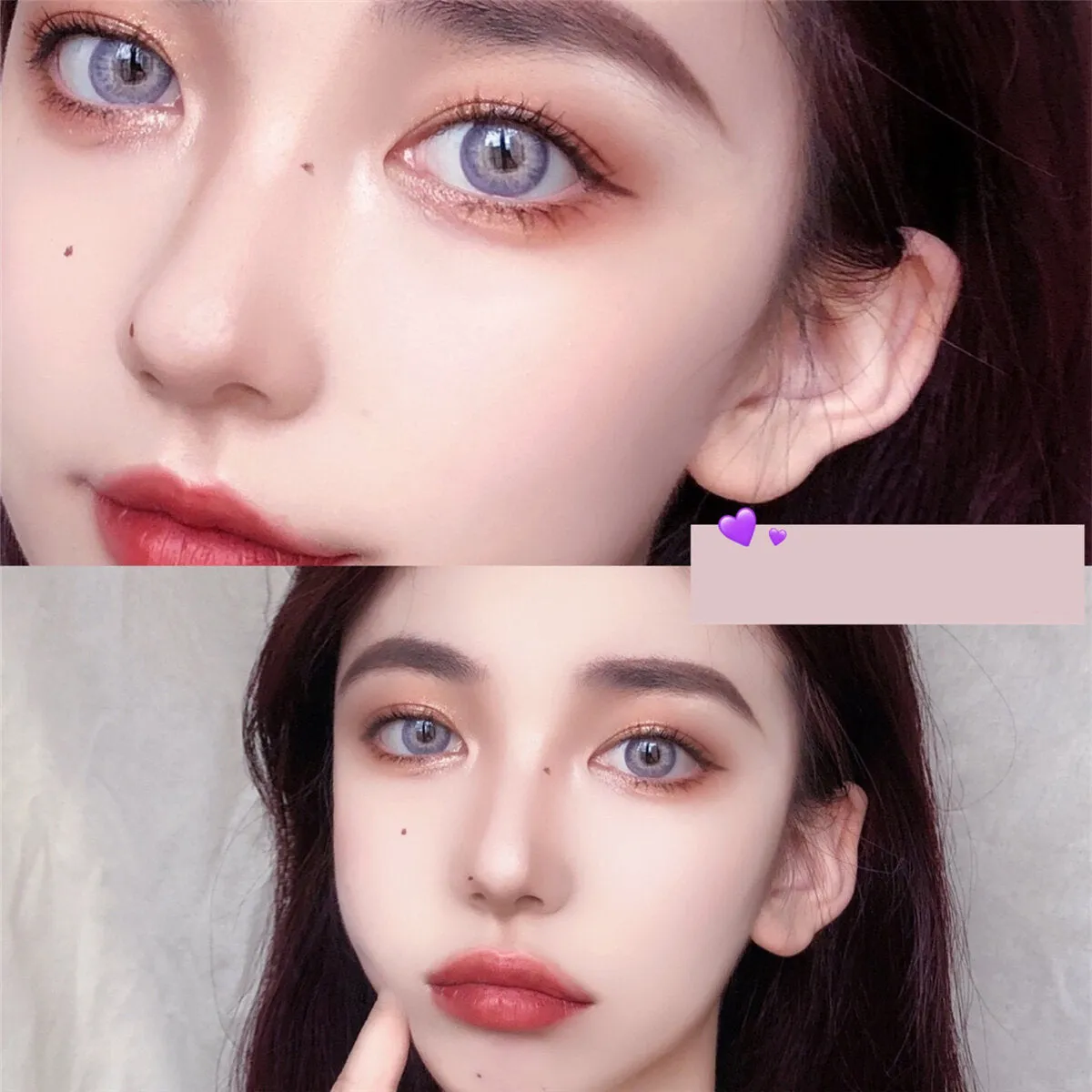 pola blue gray crazy small big beauty pupil Colored Contact Lenses for eyes Cosmetic Natural contact lens yearly Natural make up