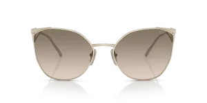 Prada Irregular Non-Polarized Sunglasses - Pale Gold/Brown Gradient