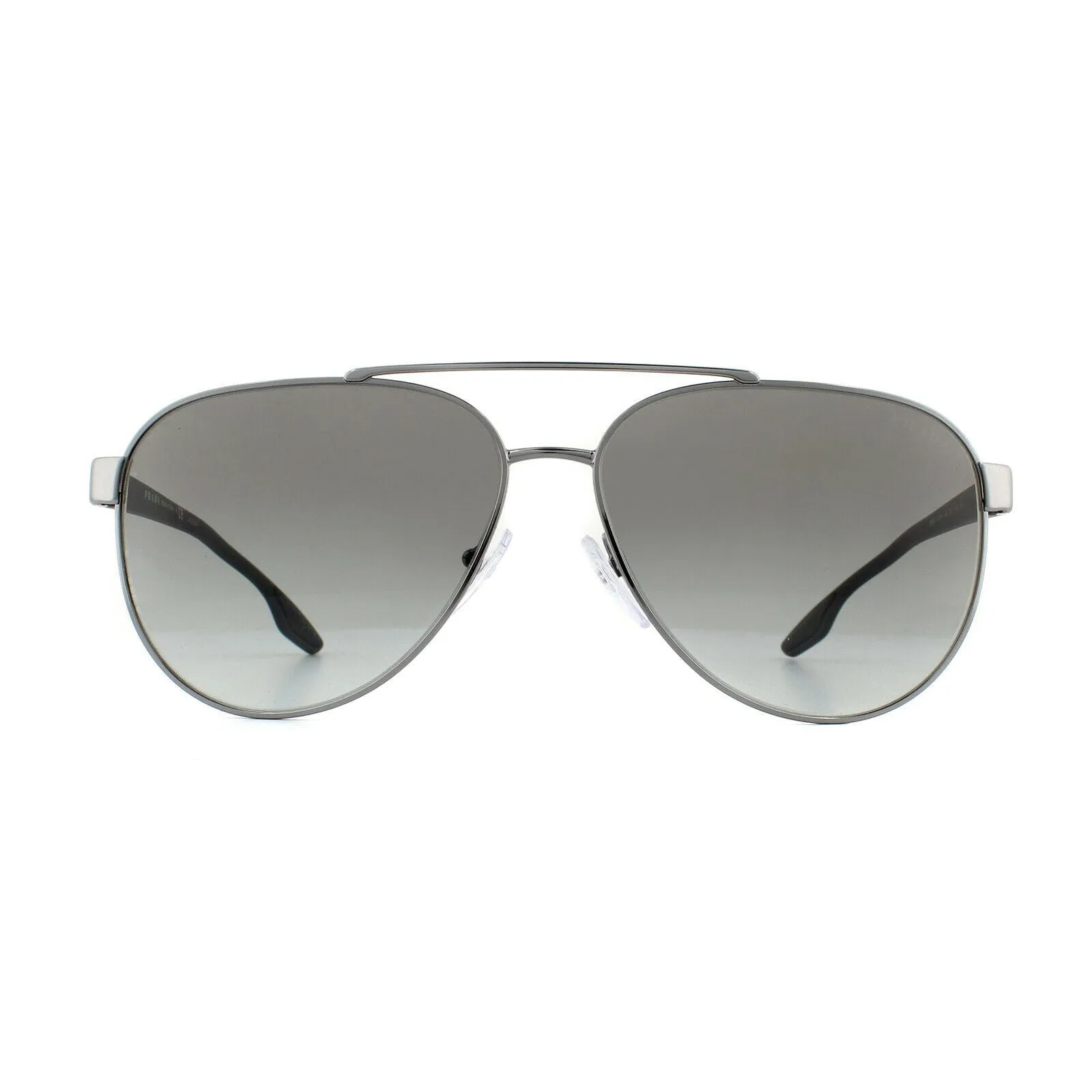 Prada Linea Rossa Unisex Gunmetal Aviator/Pilot Sunglasses