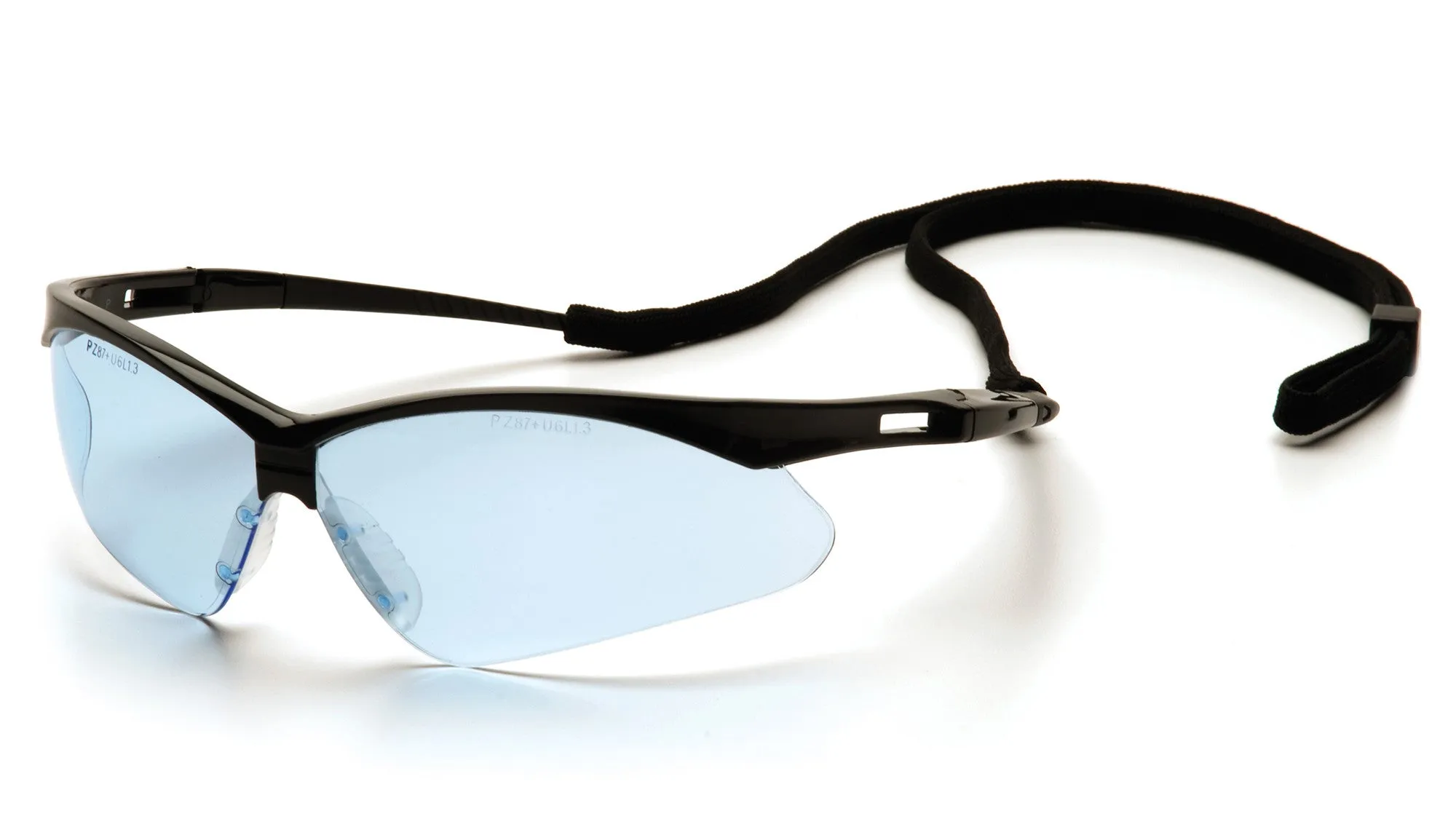 Pyramex SB6360SP PMXTREME Black Safety Glasses W/ Infinity Blue with Cord Lens (12 each)