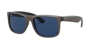 Ray-Ban Justin Non-Polarized Sunglasses - Brown Metallic on Black/Dark Blue