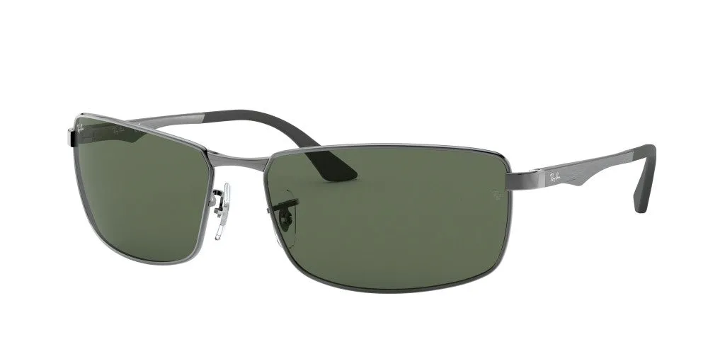 Ray-Ban RB3498 Non-Polarized Sunglasses - Gunmetal/Dark Green