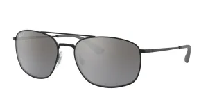 Ray-Ban RB3654 Polarized Sunglasses - Black/Silver Mirror Gradient