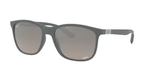 Ray-Ban Sand Gray Frame - Gray Mirror Silver Lens - Non Polarized Sunglasses