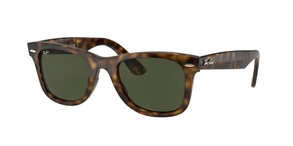 Ray-Ban Wayfarer Non-Polarized Sunglasses - Light Havana/G-15 Green