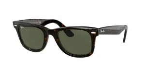 Ray-Ban Wayfarer Non-Polarized Sunglasses - Tortoise/G-15 Green