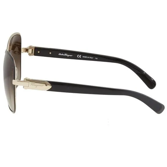 Salvatore Ferragamo Women Gray Gradient Rectangular Sunglasses