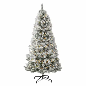 Scandinavian 7ft White Spruce Fir Artificial Christmas Tree