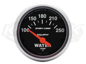 Sport-Comp 2-1/16" Short Sweep Electrical Gauges Voltmeter 8-18 Volts