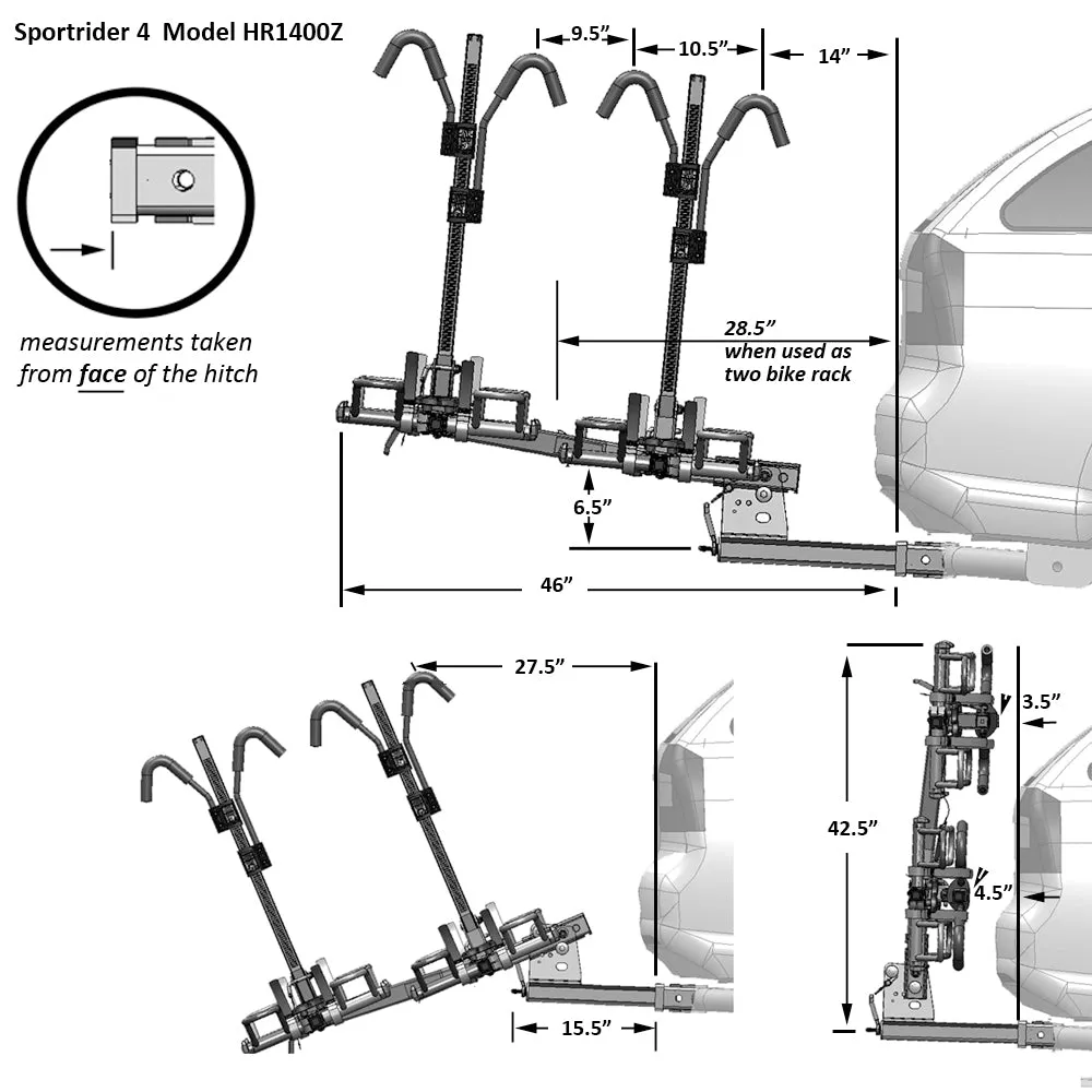 Sport Rider SE4 Hitch Bike Rack