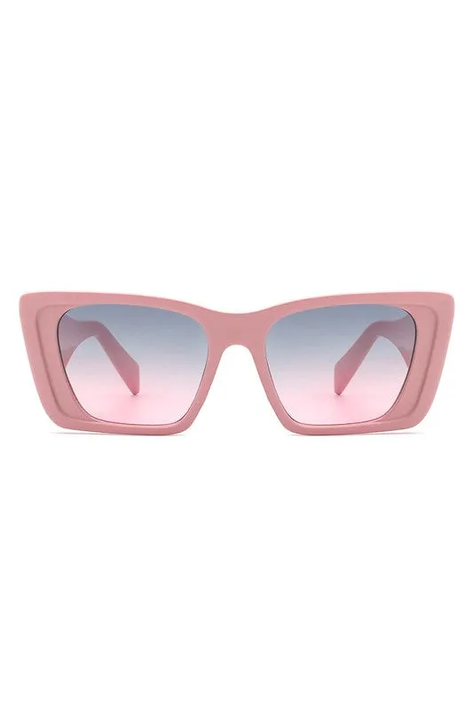 Square Retro Oversize Fashion Cat Eye Sunglasses