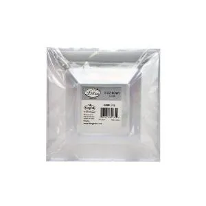 Squares - Clear 5 oz. Square Plastic Dinner Bowls (Case Qty: 120)