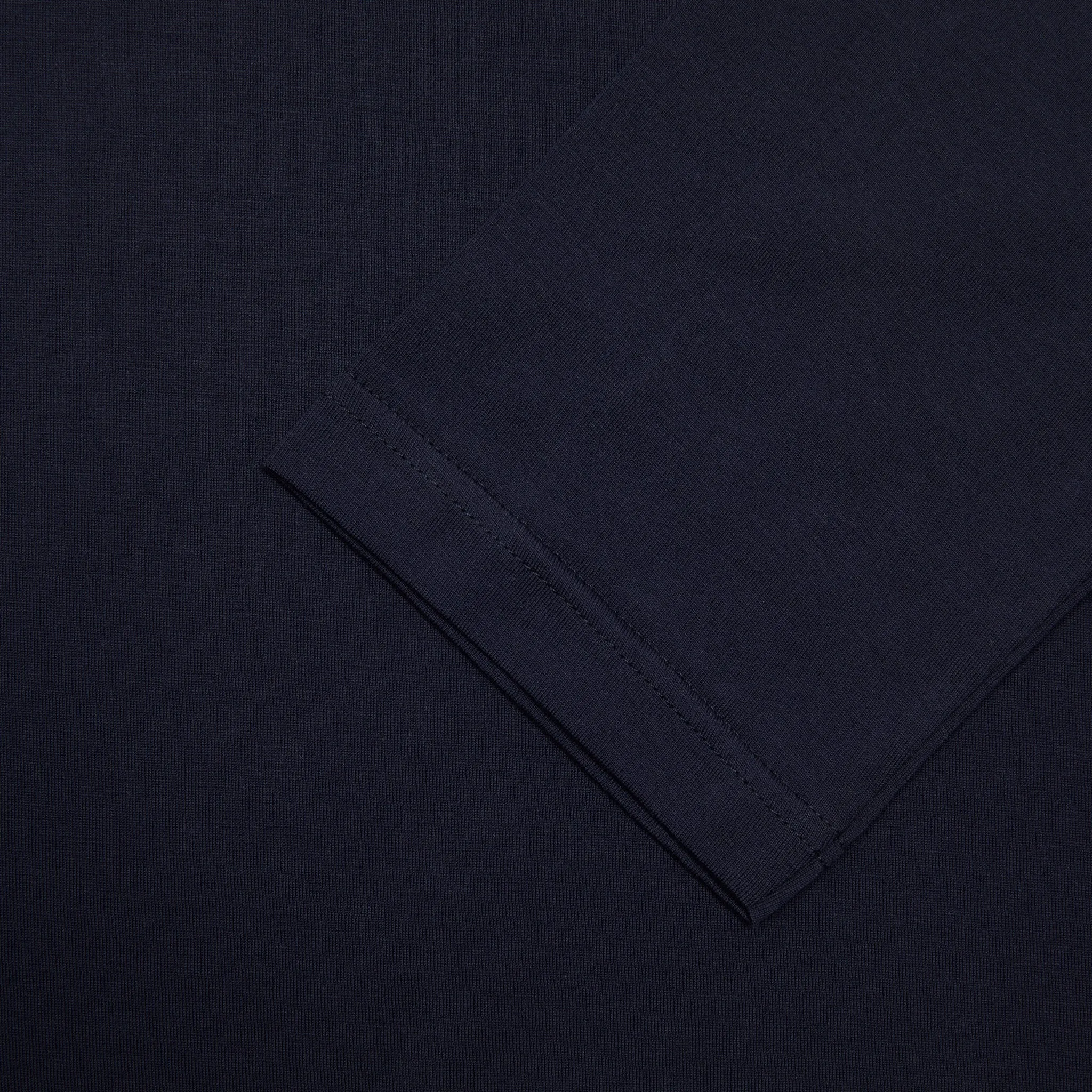 Sunspel Classic Long Sleeve T-Shirt in Navy