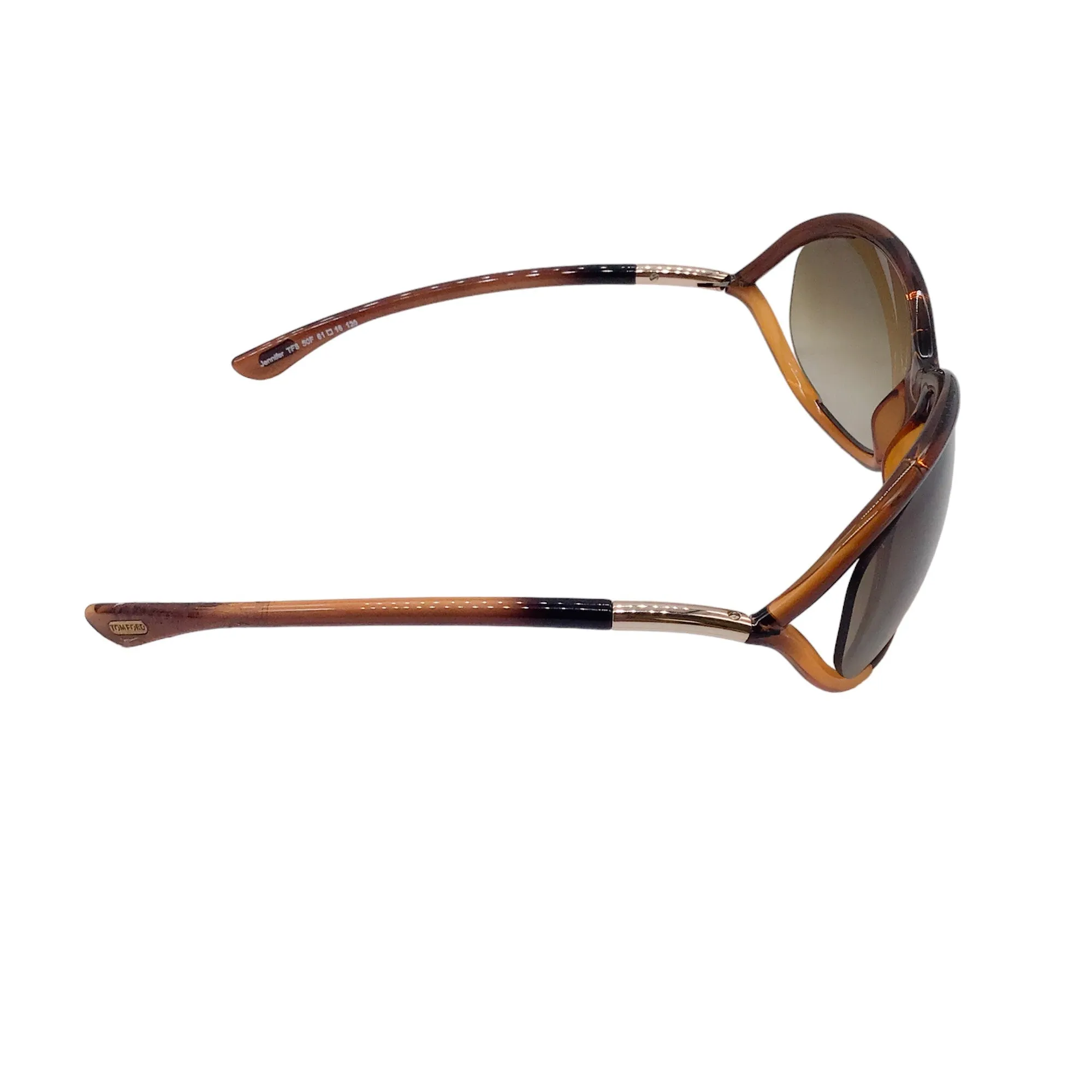 Tom Ford Brown Jennifer Soft Square Sunglasses