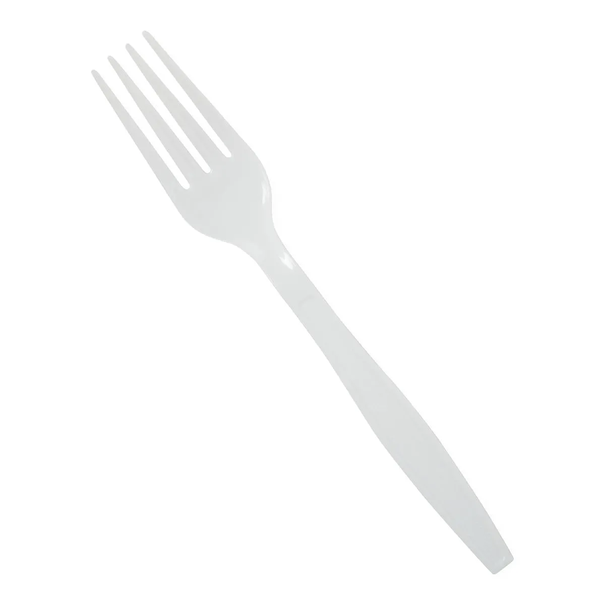 White Polystyrene Heavyweight Fork, 7" (box of 100)